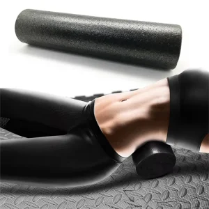 Custom Logo Design High Density 90cm EPP Foam Roller Set, Small Foot, Black, for Exercise Massage and Yoga