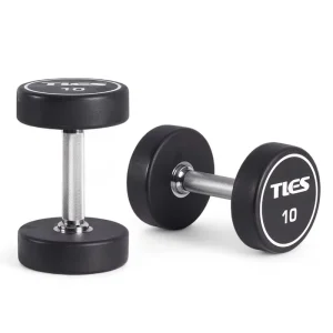 Custom Logo Dumbbells 2.5 to 50 kg TPU Encased Home Gym Strength Training Equipment Steel and Plastic