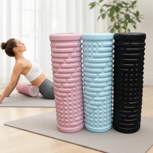 Custom Logo EVA PVC Foam Rollers, High-Density, Portable, for Yoga Exercise