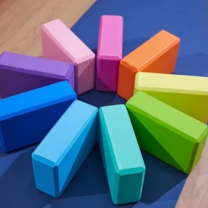 Custom Logo EVA Yoga Blocks High Density Foam Environmentally Friendly Gym Fitness Accessories