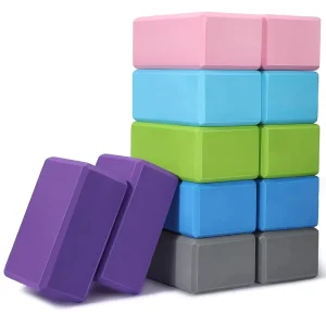 Custom Logo Eco-Friendly Yoga Blocks 9x6x4 Inch EVA Foam Lightweight Soft Non-Slip Gymnastic Yoga Pilates Accessories
