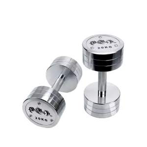 Custom Logo Electroplated Round Steel Dumbbells