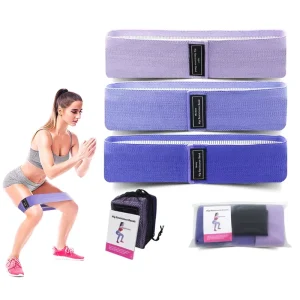 Custom Logo Fabric Resistance Booty Bands Set Booty Hip Exercise Bands for Yoga Squats Home Gym Equipment Workouts