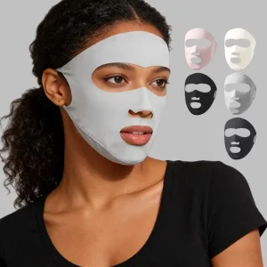 Custom Logo Fashion Women Face shaped Summer Sunscreen Full Face Cover UV Protection UPF 50+ Sun Mask with Low MOQ