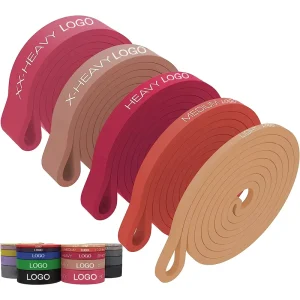 Custom Logo Fitness Circle Bands Exercise Stretch Resistance Bands Set Pull-Up Assist Band for Workout