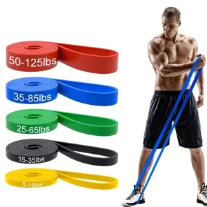Custom Logo Fitness Pull up Sports Elastic Rubber Bands Heavy Duty Resistant Bands Set