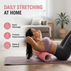 Custom Logo Foam Roller Anti Slip Yoga Foam Roller for Gym Exercise Muscle Release and Rehabilitation Training Tool