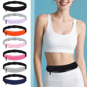 Custom Logo Gym Accessories Running Pouch Waist Brace Portable Fanny Pack Running Belt Waist Bag Support for Outdoor Sports