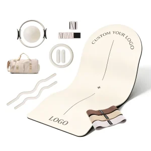 Custom Logo Gym Yoga Ball Pilates Ring Silicone Ankle Weight Stretch Band Resistance Kit Set