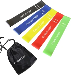 Custom Logo Latex Elastic Fitness Bands Training Exercise Loop Bands Heavy Resistance Unisex Children Comfortable Durable