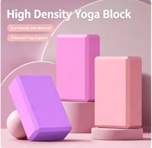 Custom Logo Light Weight EVA Yoga Block Bricks High Density EVA Foam Yoga Blocks