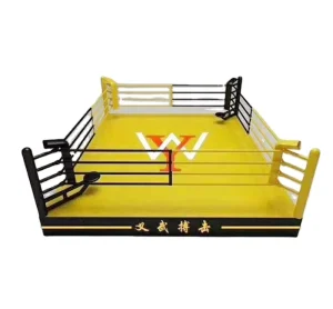 Custom-Logo MMA Boxing Ring with Steel Frame and EVA Mat for AIBA-Standard Competition