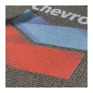 Custom Logo Modern Jacquard Washable Door Mat Rugs with Non Slip PVC Backing for Retail & Outdoor Use