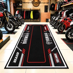 Custom Logo Motorcycle Pit Mat Heavy Duty Anti-Slip Garage Floor Rug for Workshop