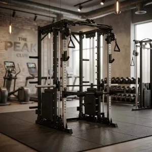 Custom Logo Multi Function Gym Equipment Smith Machine Stainless Steel Power Rack Combination for Professional Fitness Club