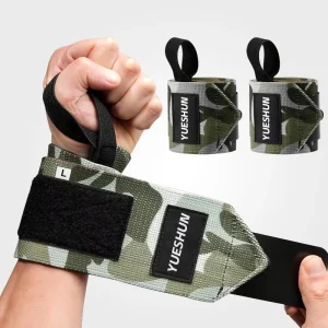 Custom Logo Nylon Wrist Straps for Fitness Training, Gym Weightlifting, and Powerlifting