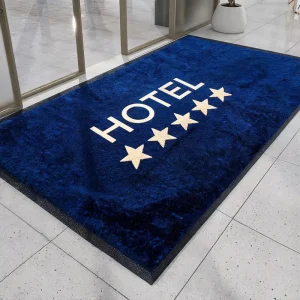 Custom Logo Nylon and Rubber Doormat Antibacterial Waterproof Floor Mat for Indoor and Outdoor Use