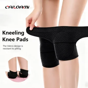 Custom Logo OEM Breathable Compression Knee Pads with Thick Sponge Protection for Basketball Football Dance Sports