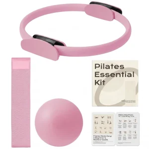 Custom Logo Oval Arch Shape PU Natural Rubber Beige Yoga Mat Pilates Accessories Kit for Women