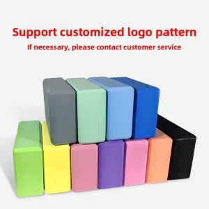 Custom Logo Pilates Yoga Blocks Set Thick Foam Eco Friendly Custom Colour Eva Yoga Blocks