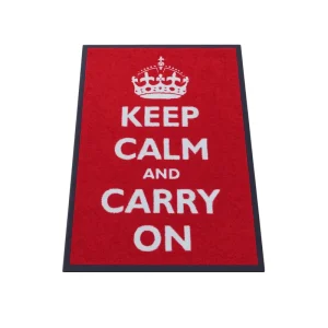 Custom Logo Printed Durable Nylon Machine-Washable Anti-Slip Entrance Floor Mat