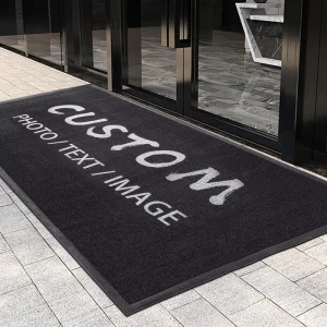 Custom Logo Printed Nylon Rubber Door Mat for High-Traffic Areas
