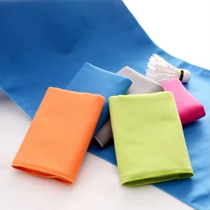 Custom Logo Quick Drying Microfiber Suede Sports Fitness Towel GRS REPT Microfiber Sport Towel