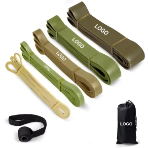 Custom Logo Resistance Band Set Fitness Power Assist Pull up Exercise Bands Gym Latex Elastic Bands