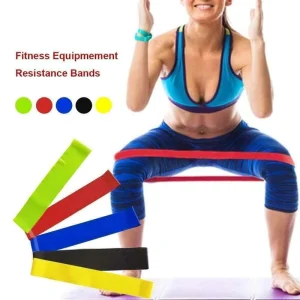 Custom Logo Rubber Fitness Bands Resistance Set Elastic 5 Latex Bands