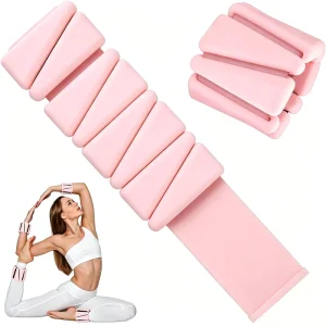 Custom Logo Silicone Ankle Wrist Weight Adjustable Weighted Bangles for Women Exercise Weight Bands for Home Gym Workout