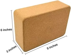 Custom Logo Soft Non-Slip Cork Yoga Brick with Foam Surface for Pilates and Meditation