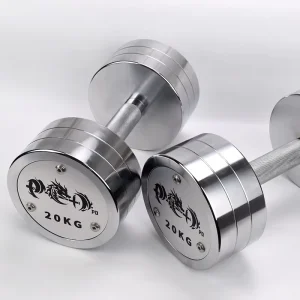 Custom Logo Steel Round Electroplated Dumbbells