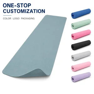 Custom Logo TPE Pilates Training Mat 183x61cm 6mm Rectangular Two Color Non Slip Yoga Mat for Indoor Fitness Manufacturer