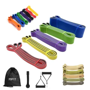 Custom Logo TPE Resistance Bands Set Eco Friendly Durable Exercise Workout Gym Pull up Assistance Bands