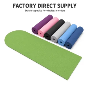 Custom Logo TPE Training Mat 183x61cm 6mm Half Arched Top Water Resistant Portable Pilates Mat for Travel Manufacturer