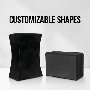 Custom Logo Wedge Yoga Blocks High Density Non Slip 3x6x9 Inch Eco Friendly EVA Cork Foam Universal Use for Exercise