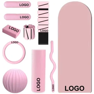 Custom Logo Weight Beam Silicone Dumbbell Yoga Mat Home Gym Fitness Set Yoga Pilates Accessories Kit