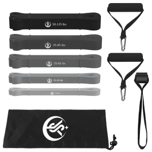 Custom Logo Workout Resistance Loop Band Training Set Elastic Gym Yoga Exercise Latex Fitness Band with Custom Logo