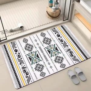 Custom Machine Made Fast-Drying Absorbent Non-Slip Eco-Friendly Stain-Resistant Pet-Friendly Polyester Bath Mat