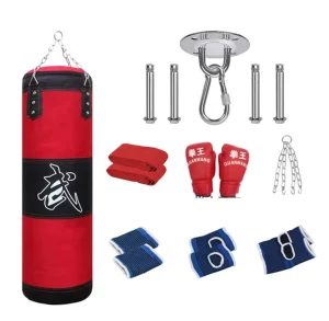 Custom Made Adult Training Speed Kit Heavy Boxing Punching Bag with PU Material and Sand Filling Workout Kicking Bag