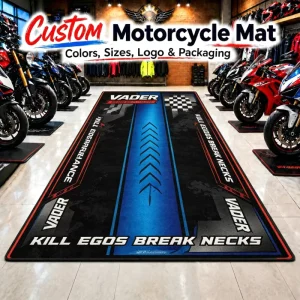 Custom Motocross Pit Mats with Unique Design Heavy-Duty Anti-Slip Racing Mat for Outdoor Motocross Competition Pit Zone