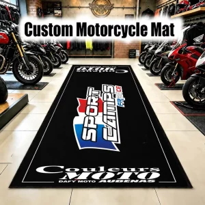 Custom Motorcycle Mat Anti-Slip Garage Pit Mat Printed Logo for Workshop Display