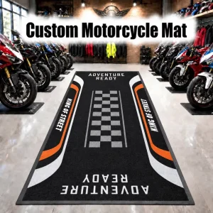 Custom Motorcycle Pit Mat Racing Motocross Garage Floor Carpet Anti-Oil Shop Mat