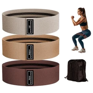 Custom New Style Fabric Elastic Hip Resistance Bands Set for Workout Fitness Exercise Booty Bands