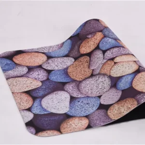 Custom Nonwoven Multi-Color Printed Non-Slip Rubber-Backed Garage Outdoor Floor Mat