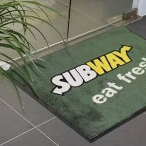 Custom Nylon Logo Entrance Mat, Dye Sublimation, Non-Slip, for Corporate and Retail Use