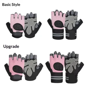 Custom OEM Nylon Wrist Support Half Finger Gloves for Cycling, Weightlifting, and Fitness
