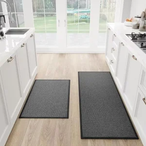 Custom Oil-Absorbent Anti-Fatigue Cushioned Non-Slip Washable Rubber Chenille Kitchen Runner Mat