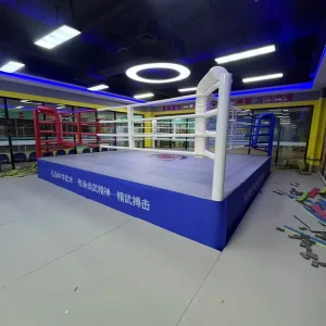Custom PU Square Cage Boxing Ring Competition Platform Easy to Install Removable Tower Buckle Design