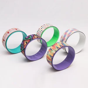 Custom Pattern Suede Yoga Wheel Natural Rubber ABS Core for Balance Training OEM ODM Supplier